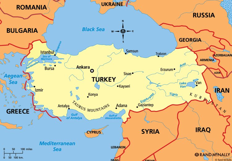 Bản đồ Thổ Nhĩ Kỳ hiện nay